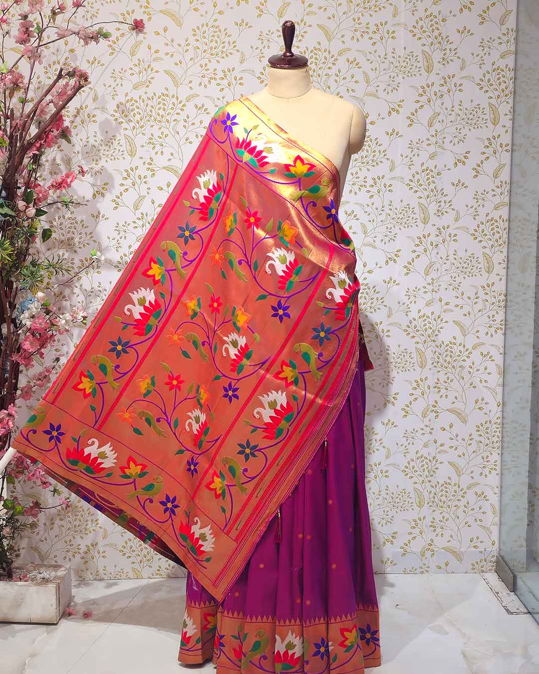 Rajhans Paithani Soft Silk Saree Lightweight Weave | Wedding & Festive Wear