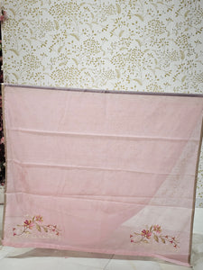 Kota Doriya Saree Floral Resham Embroidery Border with Designer Pallu