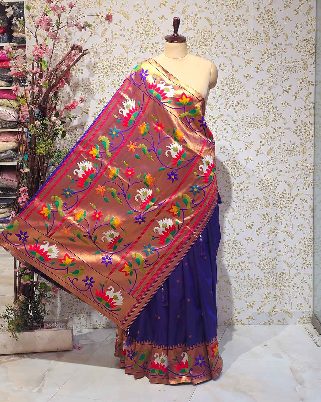 Rajhans Paithani Soft Silk Saree Lightweight Weave | Wedding & Festive Wear