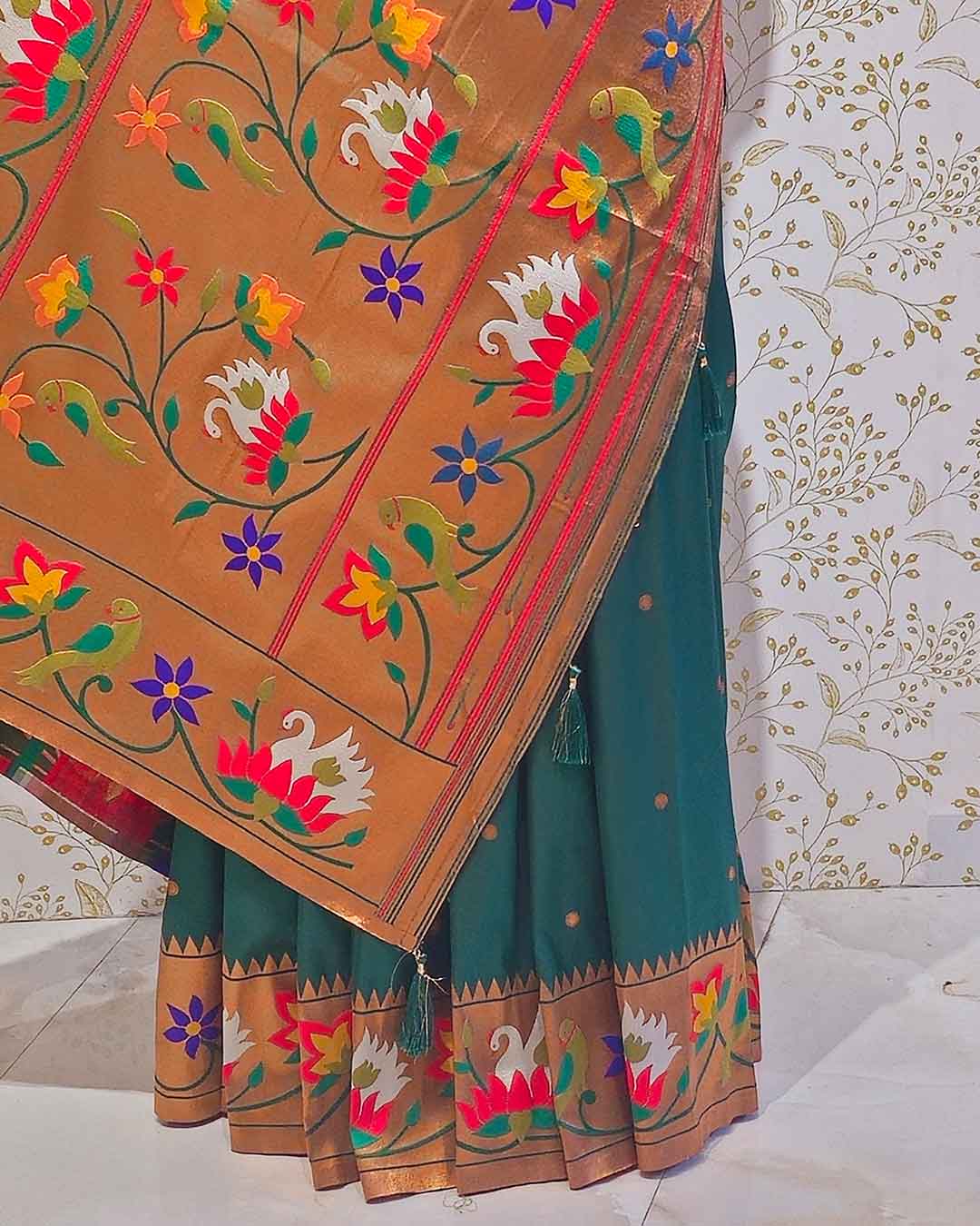 Rajhans Paithani Soft Silk Saree Lightweight Weave | Wedding & Festive Wear