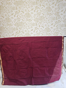 Kanjivaram Silk Saree  Light Gold Jari Butti with Small Border & Brocade Pallu