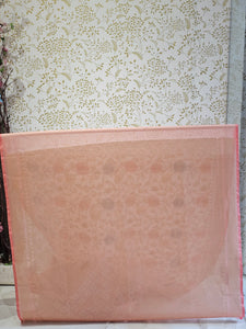 Banarasi Tissue Organza Saree Floral Resham & Zari Jaal with Meenakari Detailing