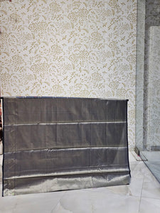 Banarasi Katan Silk Saree  Meenakari Jaal with Floral Brocade Pallu