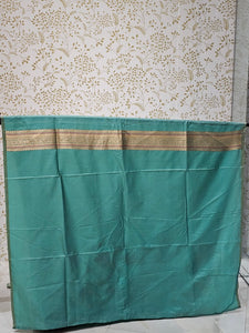Banarasi Soft Silk Saree  Silver Golden Meenakari Jaal with Golden Jari Brocade Pallu