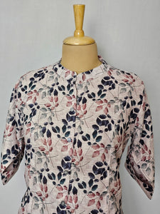 Linen Floral Print Co-ord Set for Women