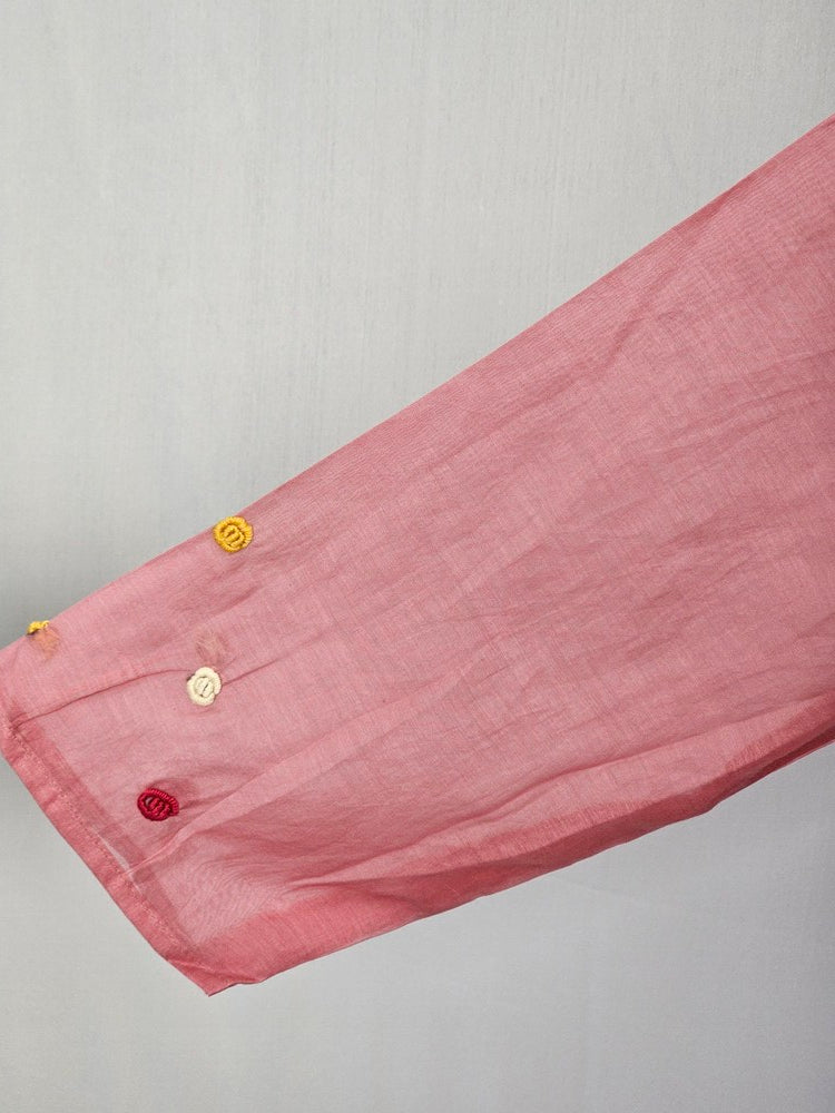 Cotton Thread Embroidered Anarkali Dress