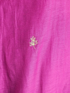 Mal Chanderi Anarkali Kurta Set with Katdana, Sequin & Pearl Work