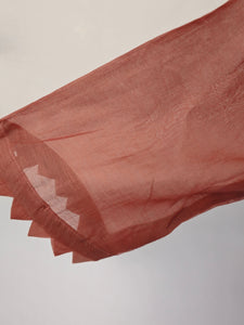 Mal Chanderi Anarkali Kurta Set with Resham & Mirror Embroidery