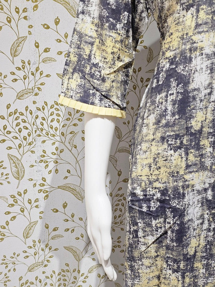 Elegant Rayon Kurta Set Digital Printed Kurta with Machine Embroidery & Cotton Dupatta