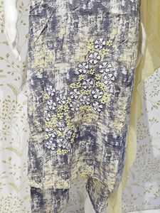 Elegant Rayon Kurta Set Digital Printed Kurta with Machine Embroidery & Cotton Dupatta