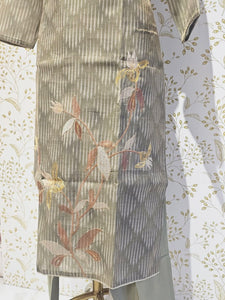 Elegant Tissue Chanderi Kurta Set  Digital Printed Kurta with Silk Pants & Lightweight Dupatta