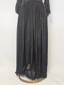 Chiffon Cutdana Mirror Work Indo-Western Gown | Nityaqalá