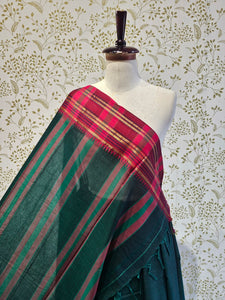 Narayanpeth Cotton Saree  Traditional Border & Lining Pallu
