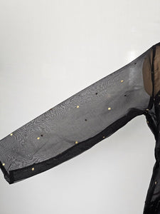 Pleated Shimmer Drape Skirt with Cape Jacket & Tube Top | Indo-Western Set