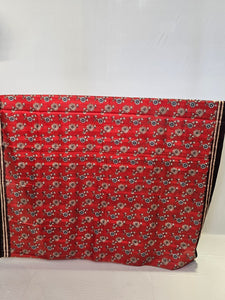 Pen Kalamkari Cotton Tussar Saree with Peacock Motif & Ikkat Border