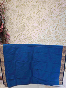 Kanjivaram Silk Saree  Light Gold Gulchadi Butti with Fancy Small Border & Brocade Pallu