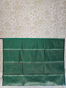 Banarasi Soft Silk Saree  Silver Floral Border & Designer Pallu