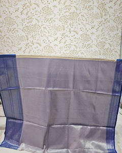 Tissue Kanjivaram Saree  Meenakari Butti Design with Skirt Border & Brocade Pallu