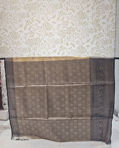 Tissue Kanjivaram Saree  Meenakari Butti with Designer Skirt Border & Brocade Pallu